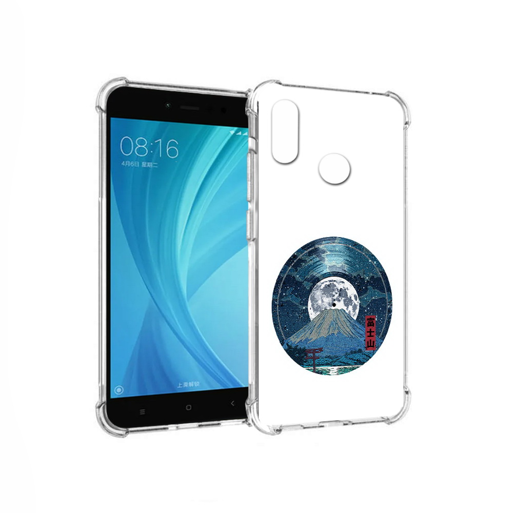 

Чехол MyPads Tocco для Xiaomi Redmi Note 5 нарисованная виниловая гора с луной, Прозрачный, Tocco