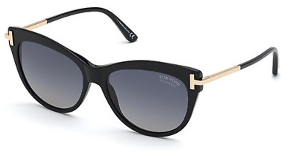 

Солнцезащитные очки Tom Ford 821 01D shiny black/smoke polarized, 821 01D