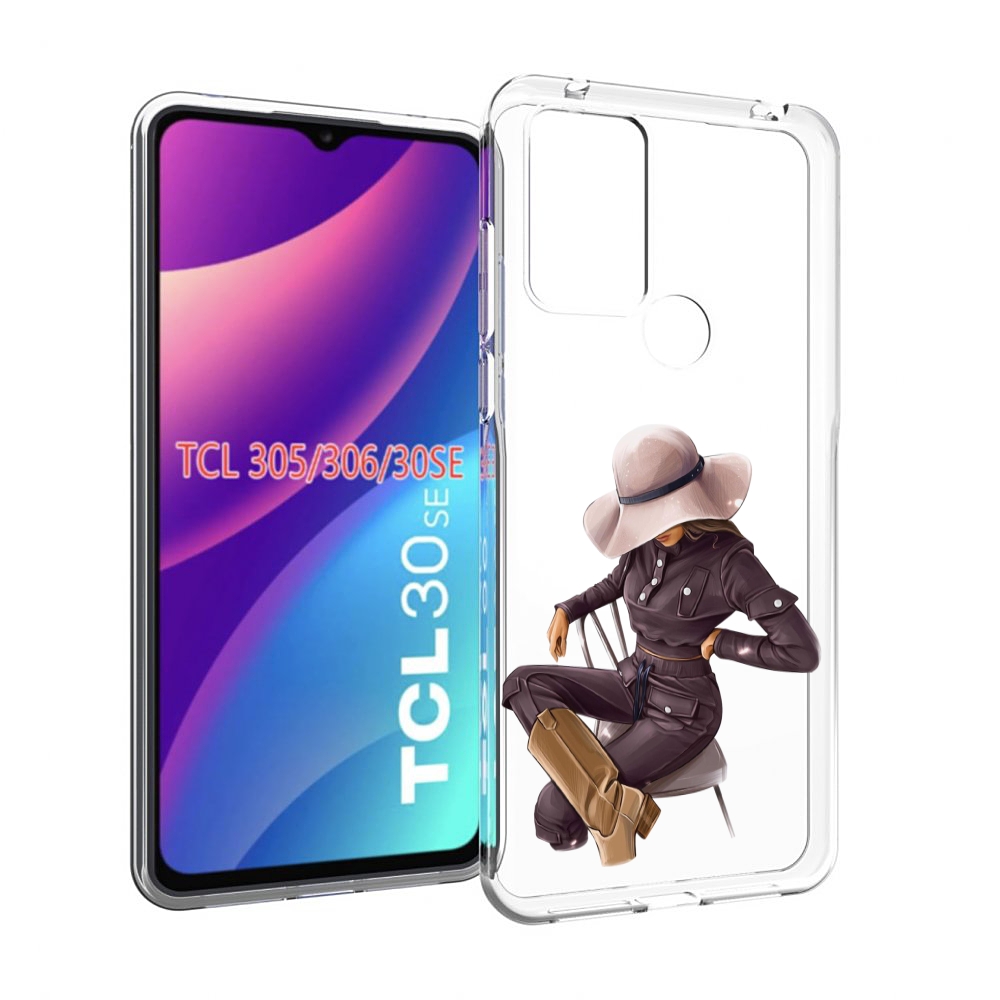 

Чехол MyPads загадочная-девушка-в-костюме женский для TCL 30SE/TCL 305/TCL 306/TC..., Tocco