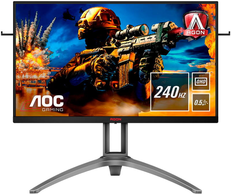 фото 27" монитор aoc agon ag273qz silver/ black 240hz 2560x1440 tn