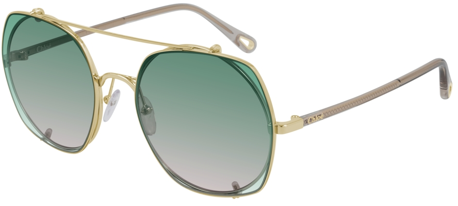 

Солнцезащитные очки Chloe CH0042S 001 gold/green gradient, CH0042S 001