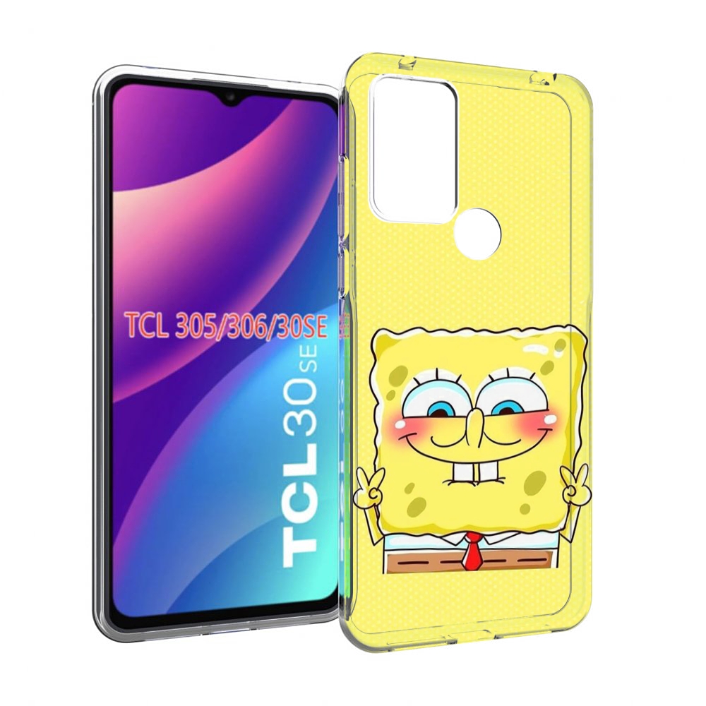 

Чехол MyPads довольный милый спанчбоб для TCL 30SE/305/306/30E, Tocco