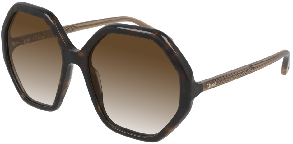 

Солнцезащитные очки Chloe CH0008S 004 dark havana/brown gradient, CH0008S 004
