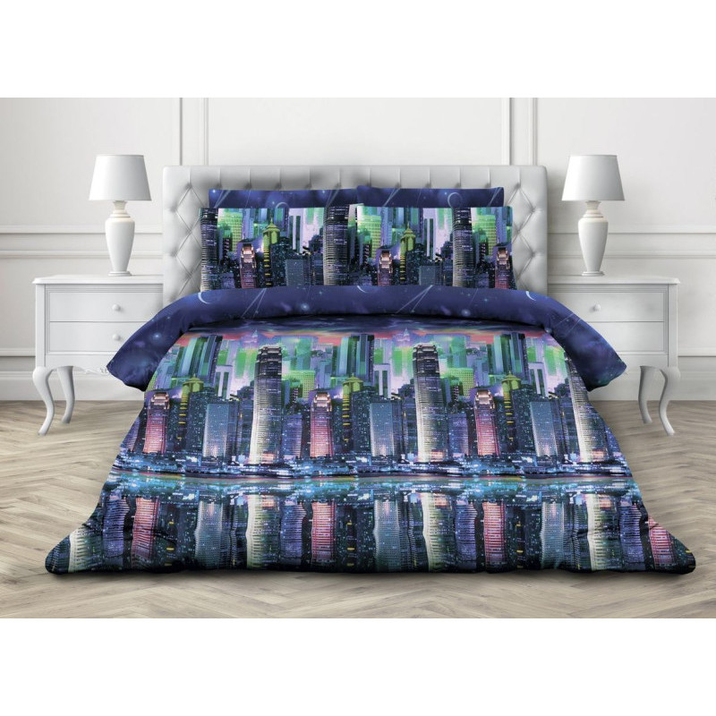 Пододеяльник Ивановотекстиль 150х215 см бязь ГОСТ Ночной город