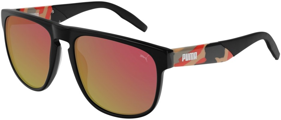 

Солнцезащитные очки PUMA PU0225S 005 black havana/red, PU0225S 005