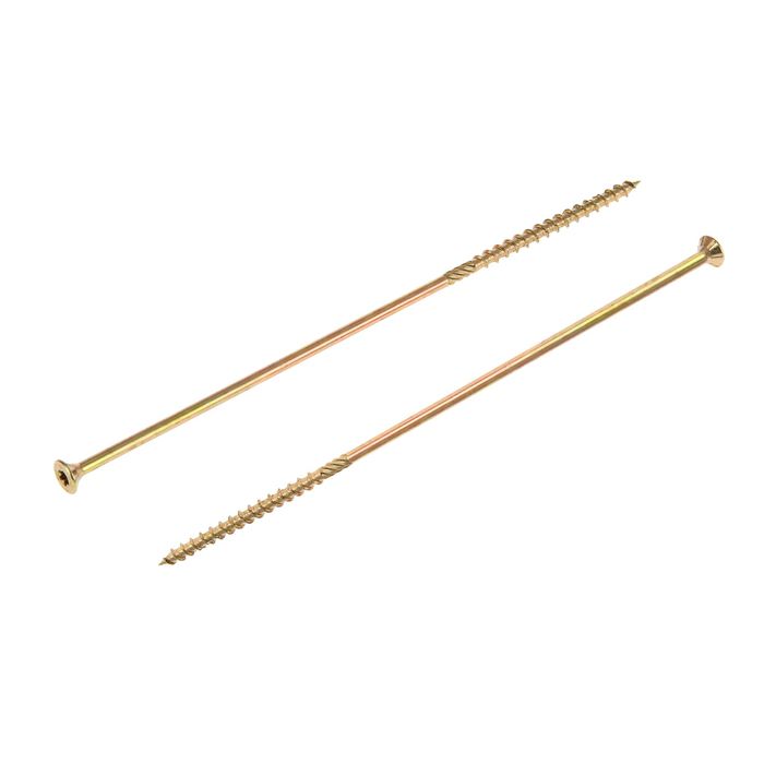 

Саморез конструкционный INFIX, 6х240 мм, потай, Torx30, жёлтый цинк