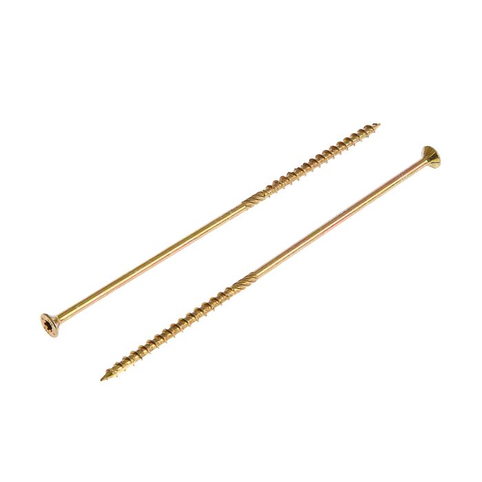 

Саморез конструкционный INFIX, 6х200 мм, потай, Torx30, жёлтый цинк