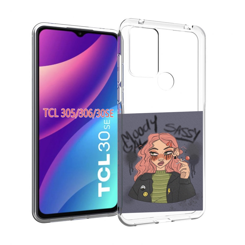 

Чехол MyPads дерзкое-настроение женский для TCL 30SE/305/306/30E, Tocco