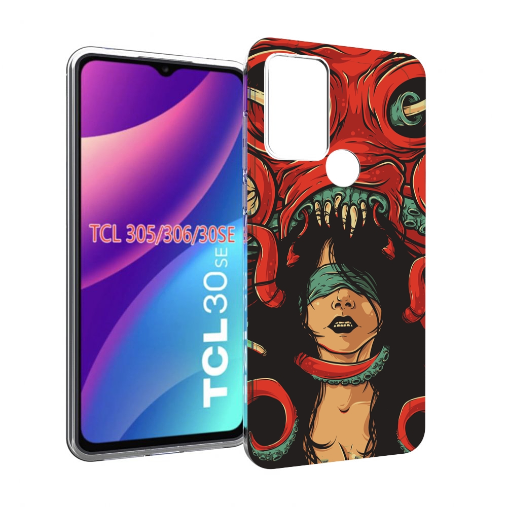 

Чехол MyPads девушку-съедает-осьминог для TCL 30SE / TCL 305 / TCL 306 / TCL 30E, Tocco