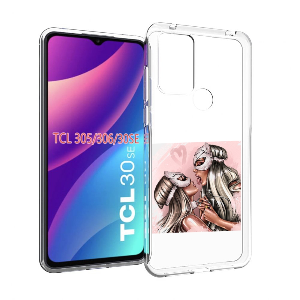 

Чехол MyPads девушки-поцелуй женский для TCL 30SE/305/306/30E, Tocco