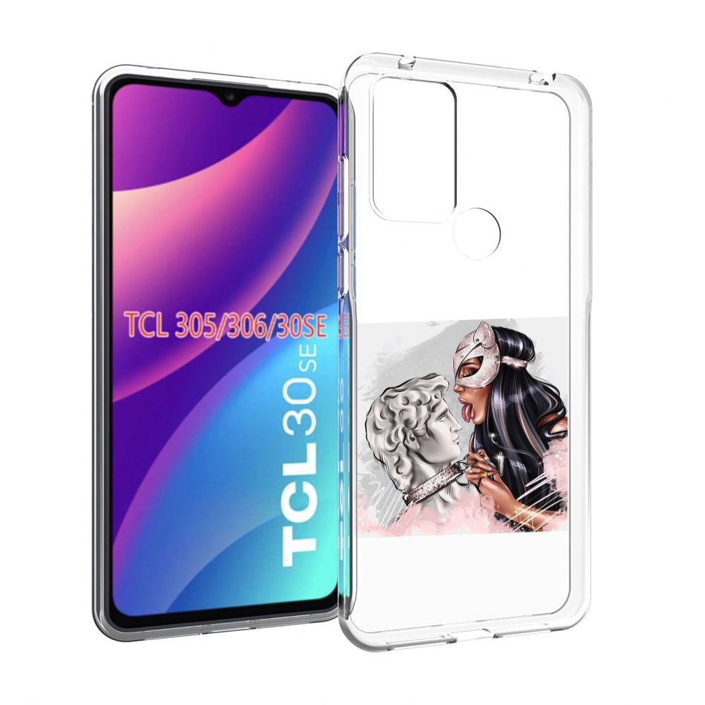 

Чехол MyPads девушка-флирт женский для TCL 30SE/305/306/30E, Tocco