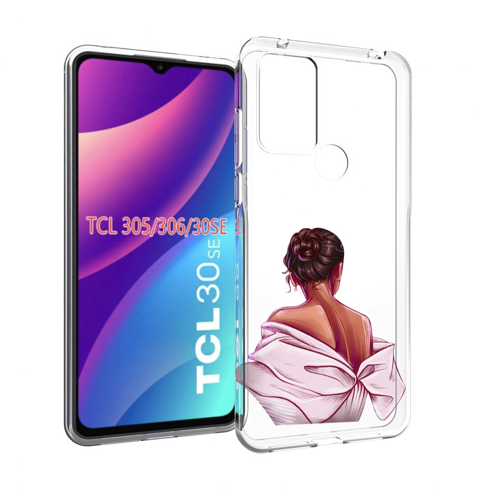 

Чехол MyPads девушка-со-спины женский для TCL 30SE/305/306/30E, Tocco