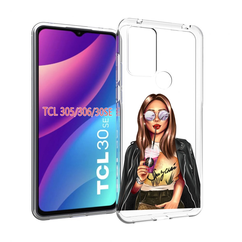 

Чехол MyPads девушка-с-фиолетовым-коктейлем женский для TCL 30SE/TCL 305/TCL 306/..., Tocco
