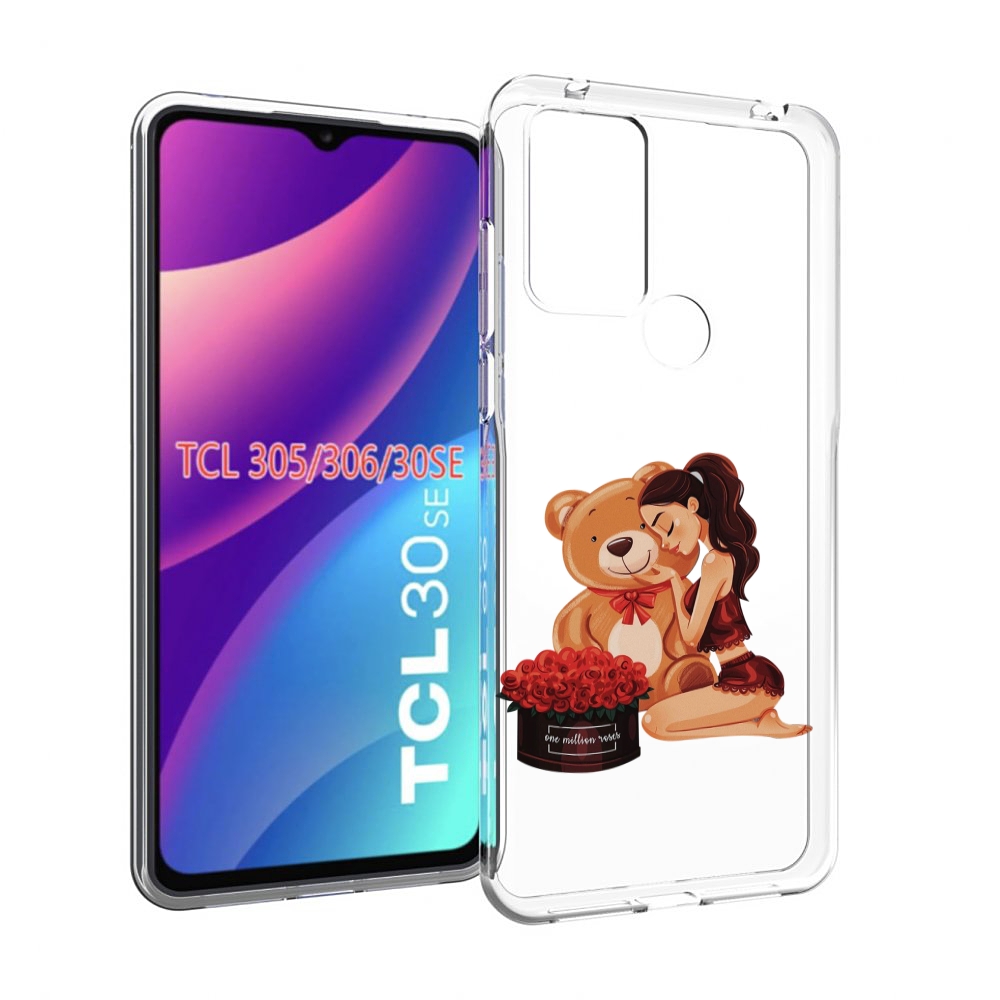 

Чехол MyPads девушка-с-подарками женский для TCL 30SE/305/306/30E, Tocco