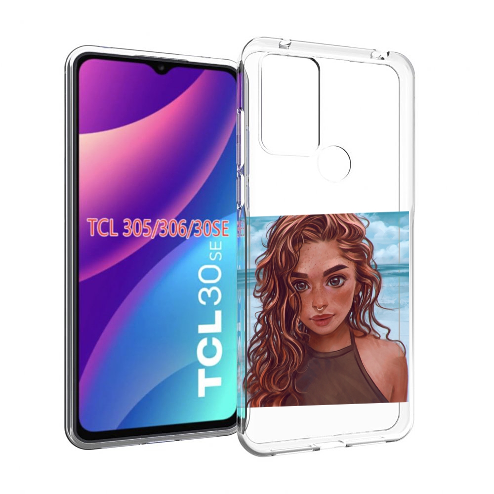 

Чехол MyPads девушка-с-пирсингом-на-море женский для TCL 30SE/TCL 305/TCL 306/TCL..., Tocco
