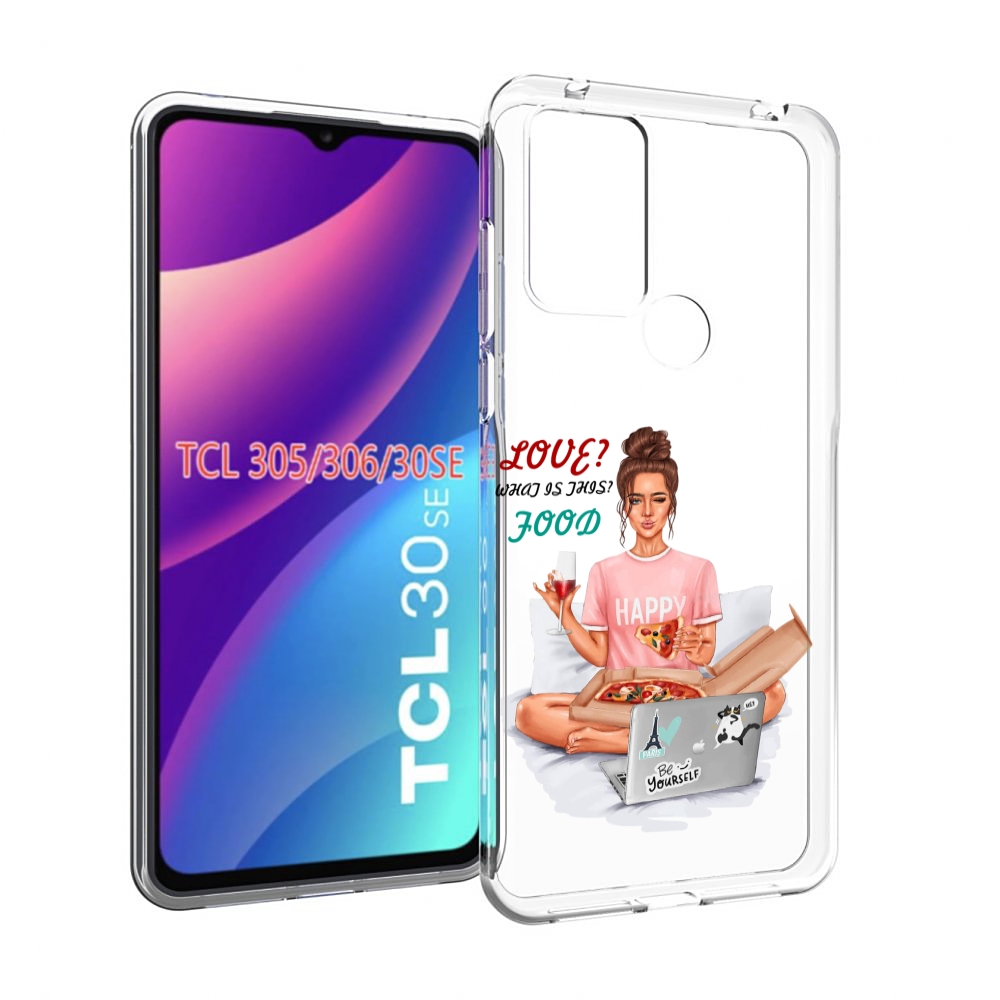 

Чехол MyPads девушка-с-ноутбуком женский для TCL 30SE/305/306/30E, Tocco