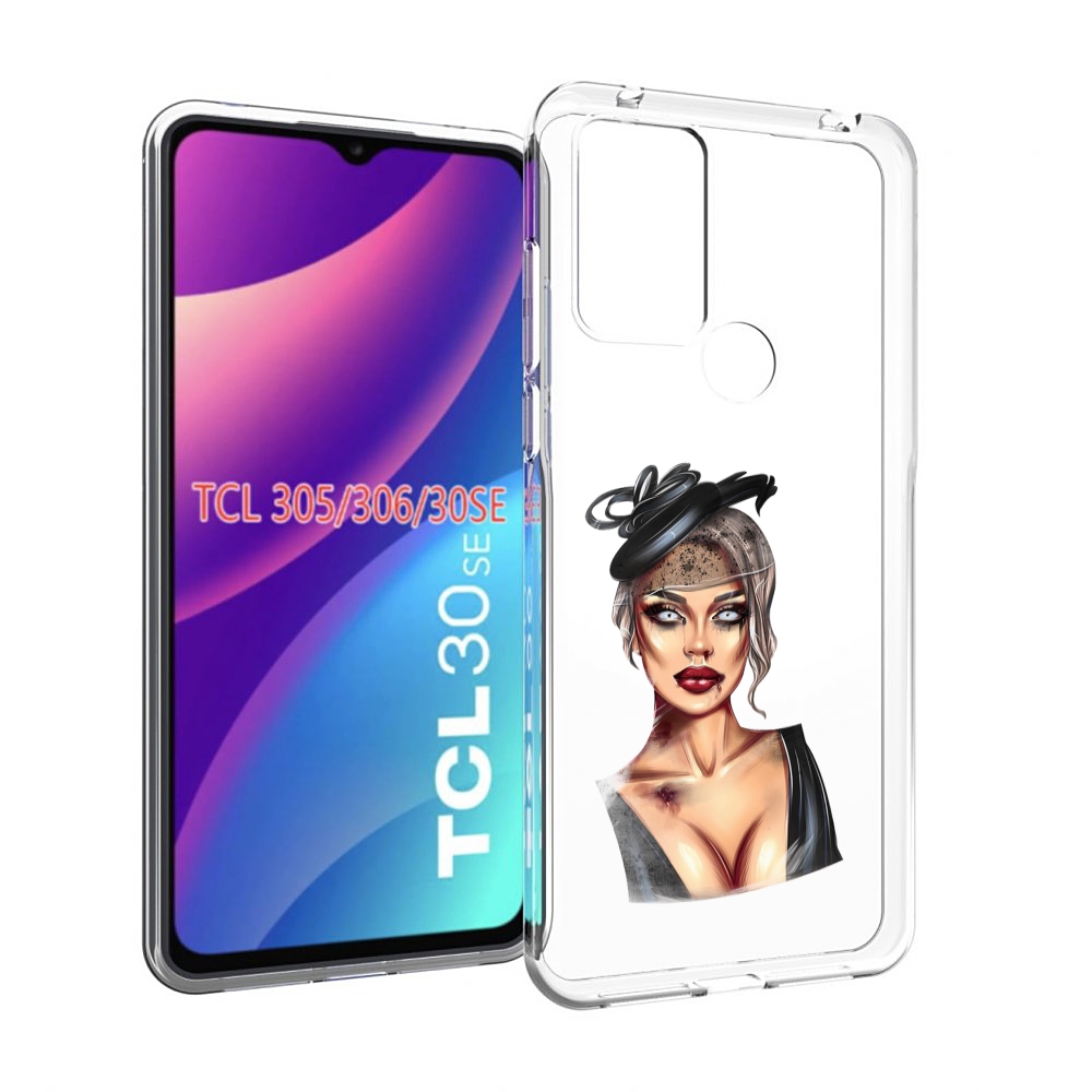 

Чехол MyPads девушка-с-линзами для TCL 30SE/305/306/30E, Tocco