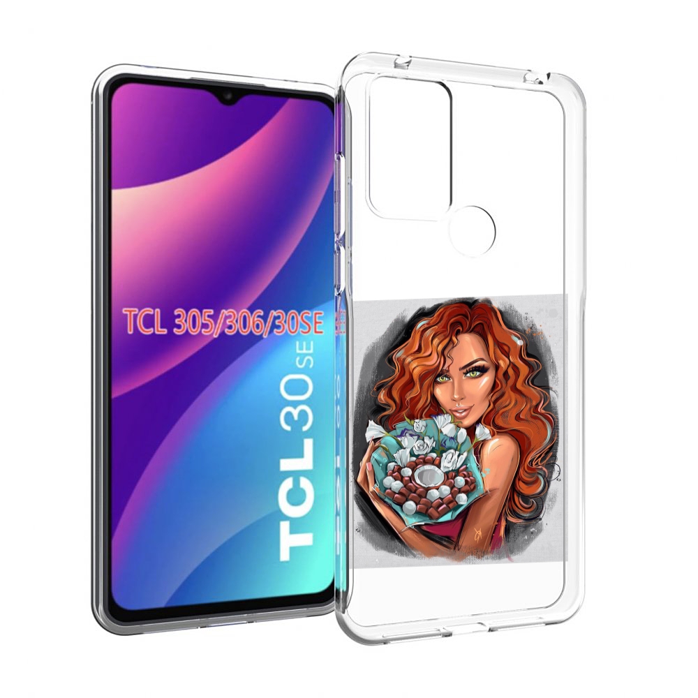 

Чехол MyPads девушка-с-кокосовым-букетом женский для TCL 30SE/TCL 305/TCL 306/TCL..., Tocco