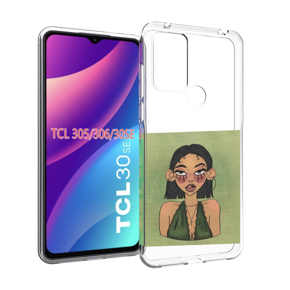 

Чехол MyPads девушка-с-каре-и-тату для TCL 30SE/305/306/30E, Tocco