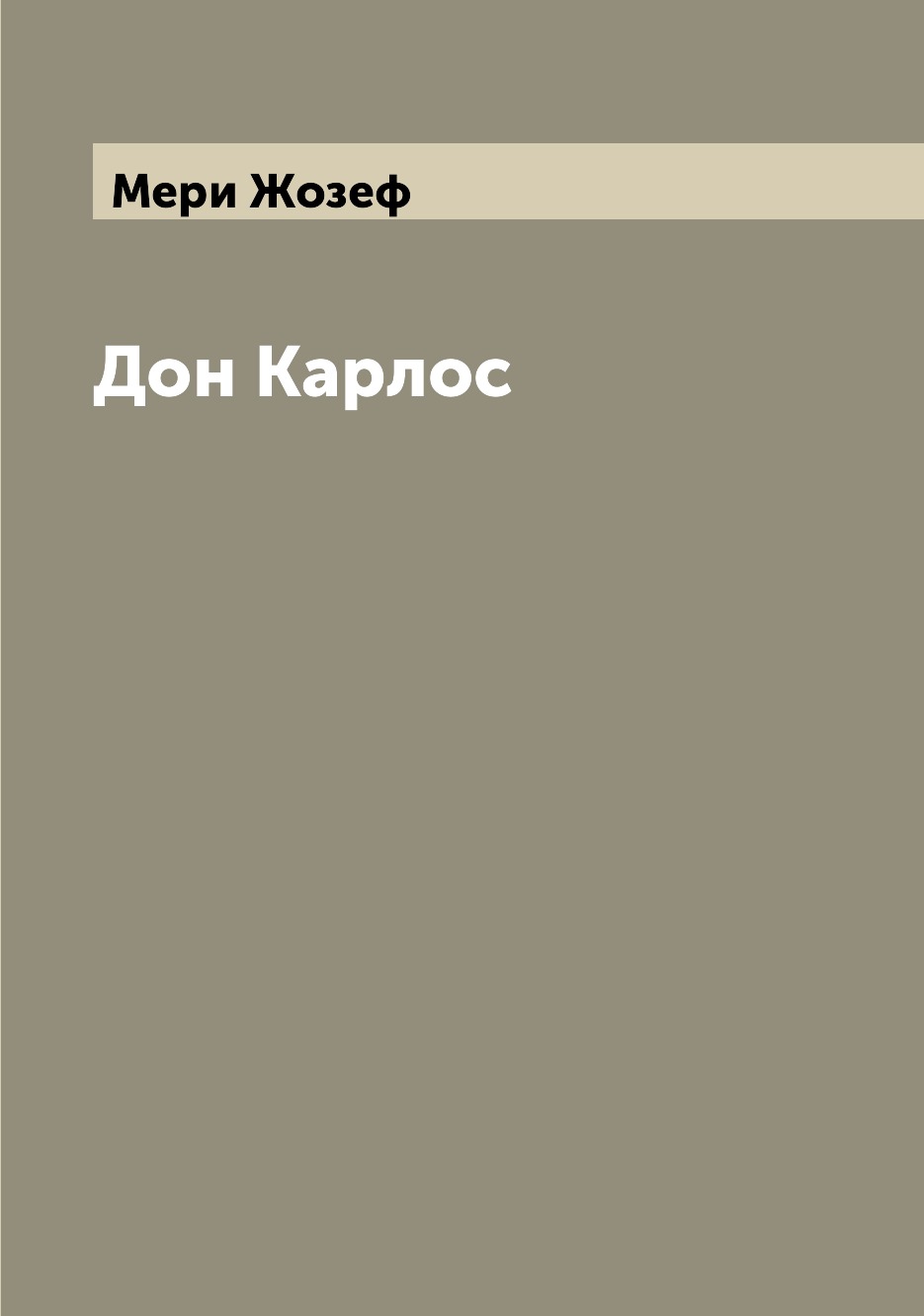 

Книга Дон Карлос
