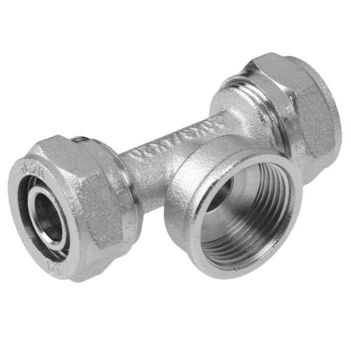 

Тройник AQuapex, обжимной, 20 мм х 3/4" внутренняя резьба х 20 мм