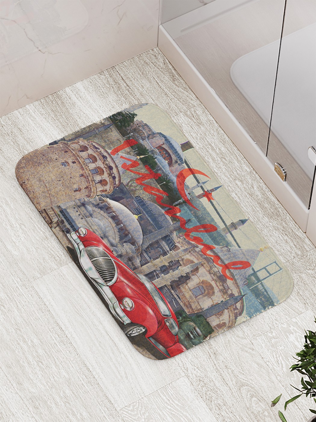 

Коврик противоскользящий для ванной, сауны, бассейна, 77х52 см bath_68829 JoyArty