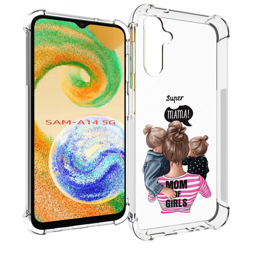 

Чехол MyPads Мама-девочек женский для Samsung Galaxy A14 5G, Прозрачный, Tocco