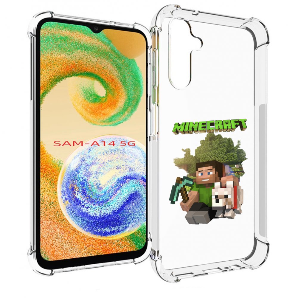 

Чехол MyPads Майнкрафт детский для Samsung Galaxy A14 5G, Прозрачный, Tocco
