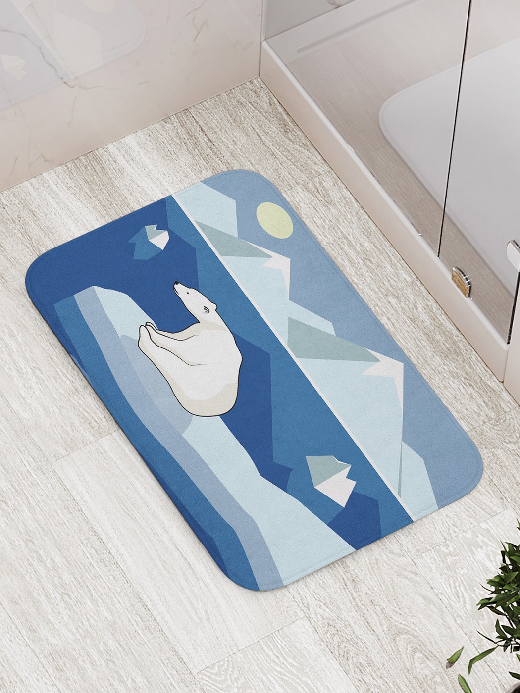 

Коврик противоскользящий для ванной, сауны, бассейна, 77х52 см bath_68819 JoyArty