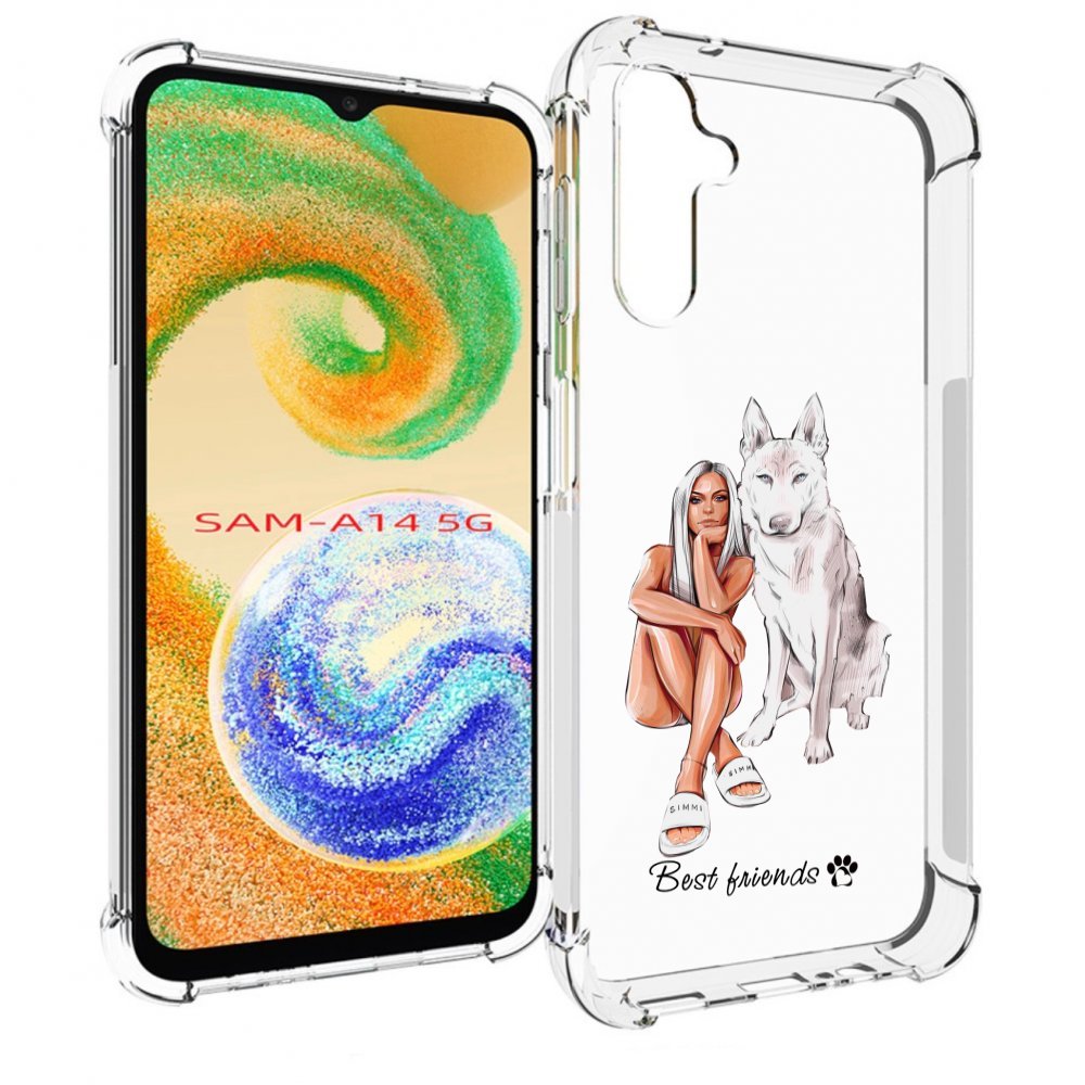 

Чехол MyPads Лучшие-друзья для Samsung Galaxy A14 5G, Прозрачный, Tocco