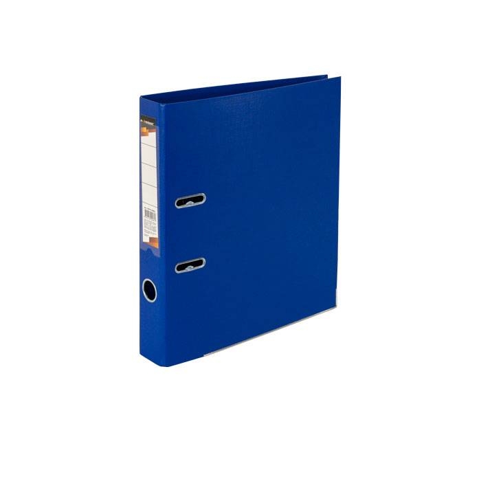 Папка-регистратор, PVC, формат А4, 55 мм, inФОРМАТ, 2-х стороннее покрытие, цвет синий