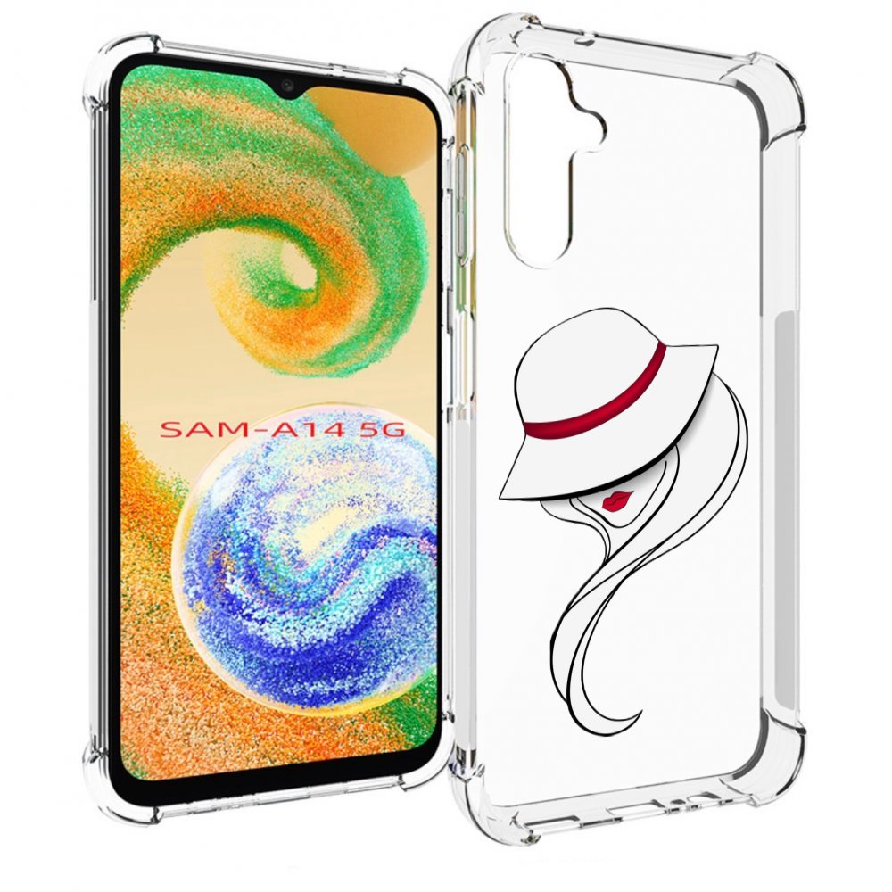 

Чехол MyPads Лого женский для Samsung Galaxy A14 5G, Прозрачный, Tocco