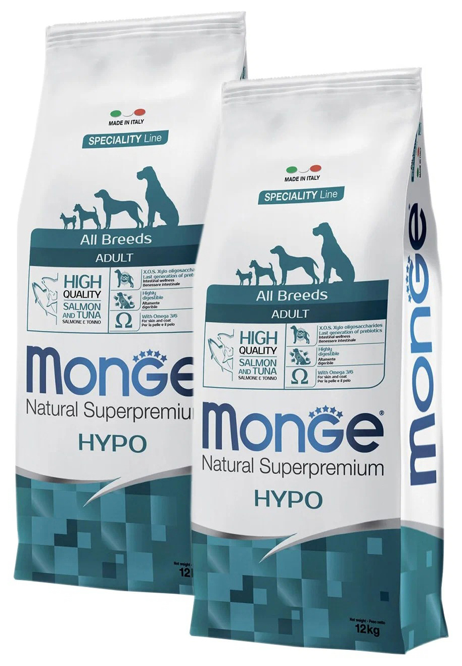 

MONGE MONGE SPECIALITY DOG HYPO SALMON для взрослых собак всех пород при аллергии с лососе