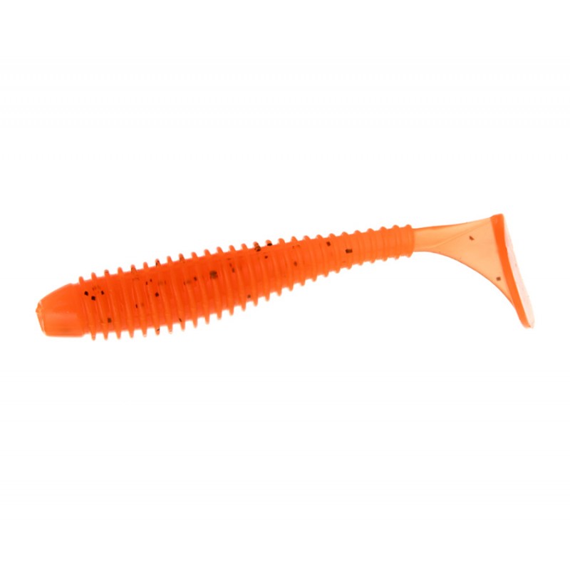 

Силиконовая приманка FLAGMAN Виброхвост Mystic Fish Fat 3,3" #102 Orange 8,2см 5шт, FMFF33