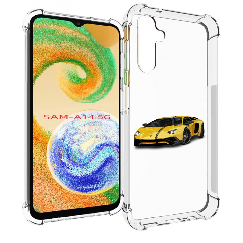 

Чехол MyPads Ламбо мужской для Samsung Galaxy A14 5G, Прозрачный, Tocco
