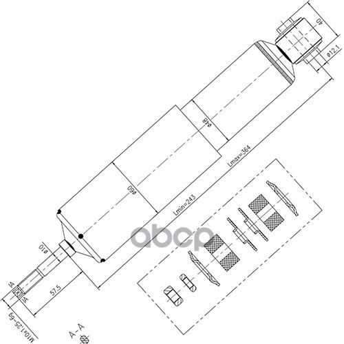 Z97399r_амортизатор Передний_zikmar Zikmar арт. Z97399R