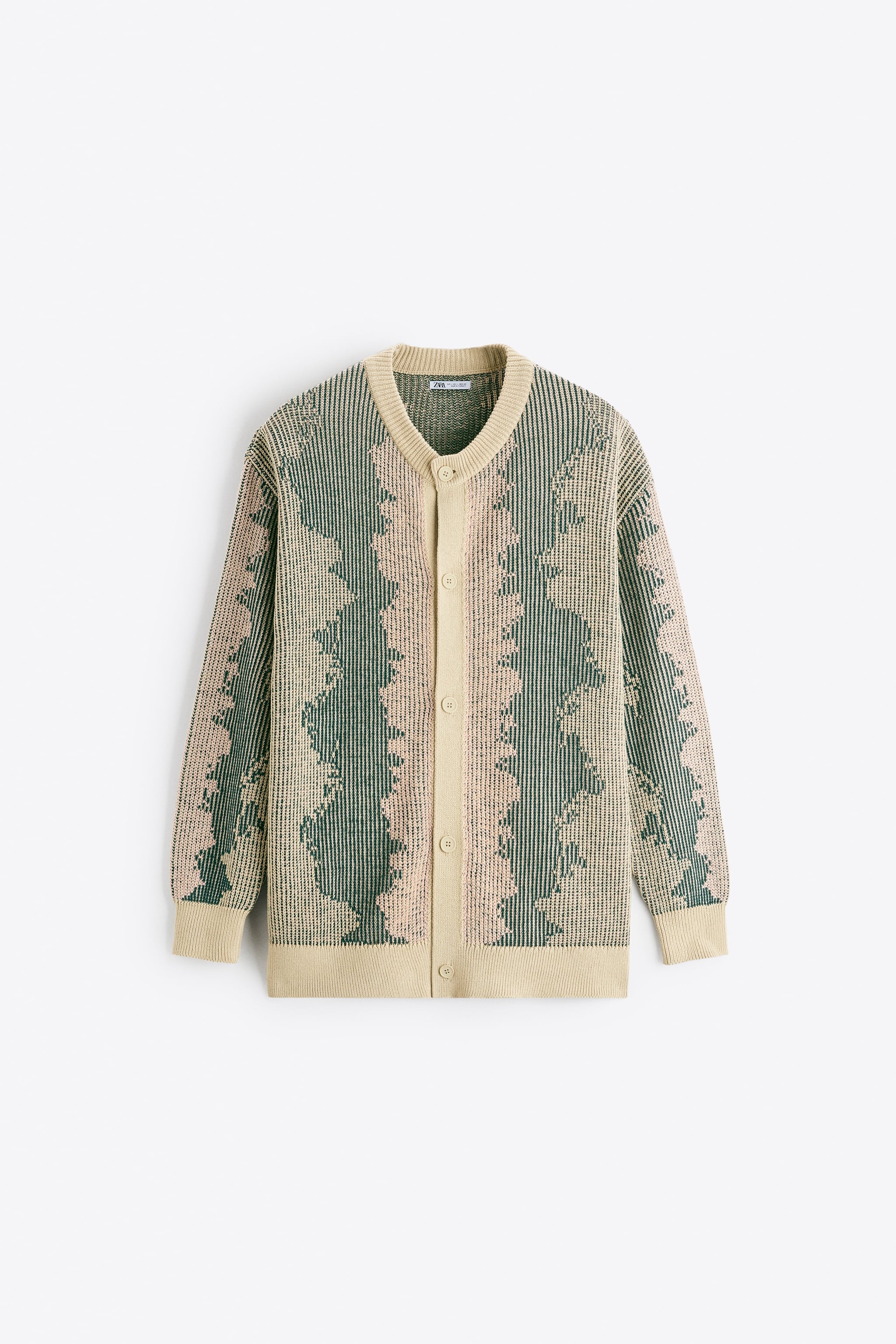 

Кардиган мужской ZARA 03597410 белый M (доставка из-за рубежа), 03597410