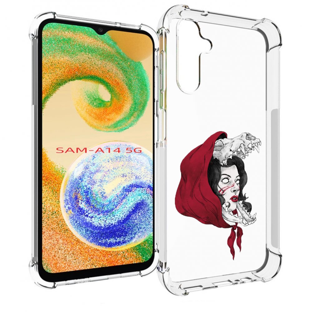 

Чехол MyPads Красная шапочка и волк женский для Samsung Galaxy A14 5G, Прозрачный, Tocco