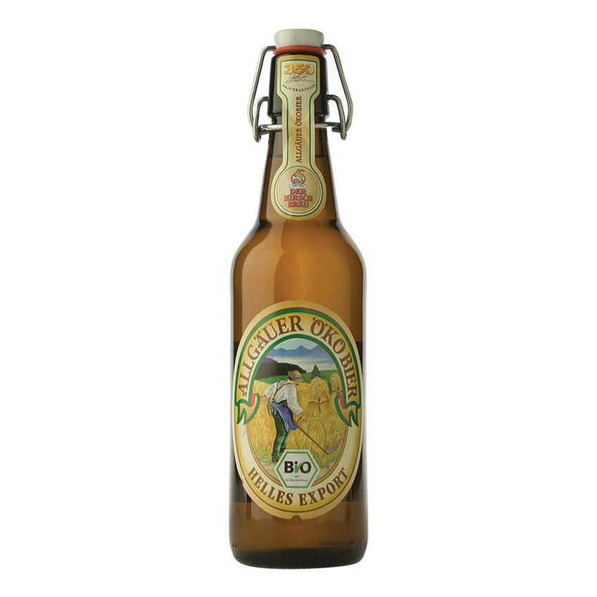 Пиво Hirschbrau Oko светлое фильтрованное пастеризованное 5,2% 500 мл