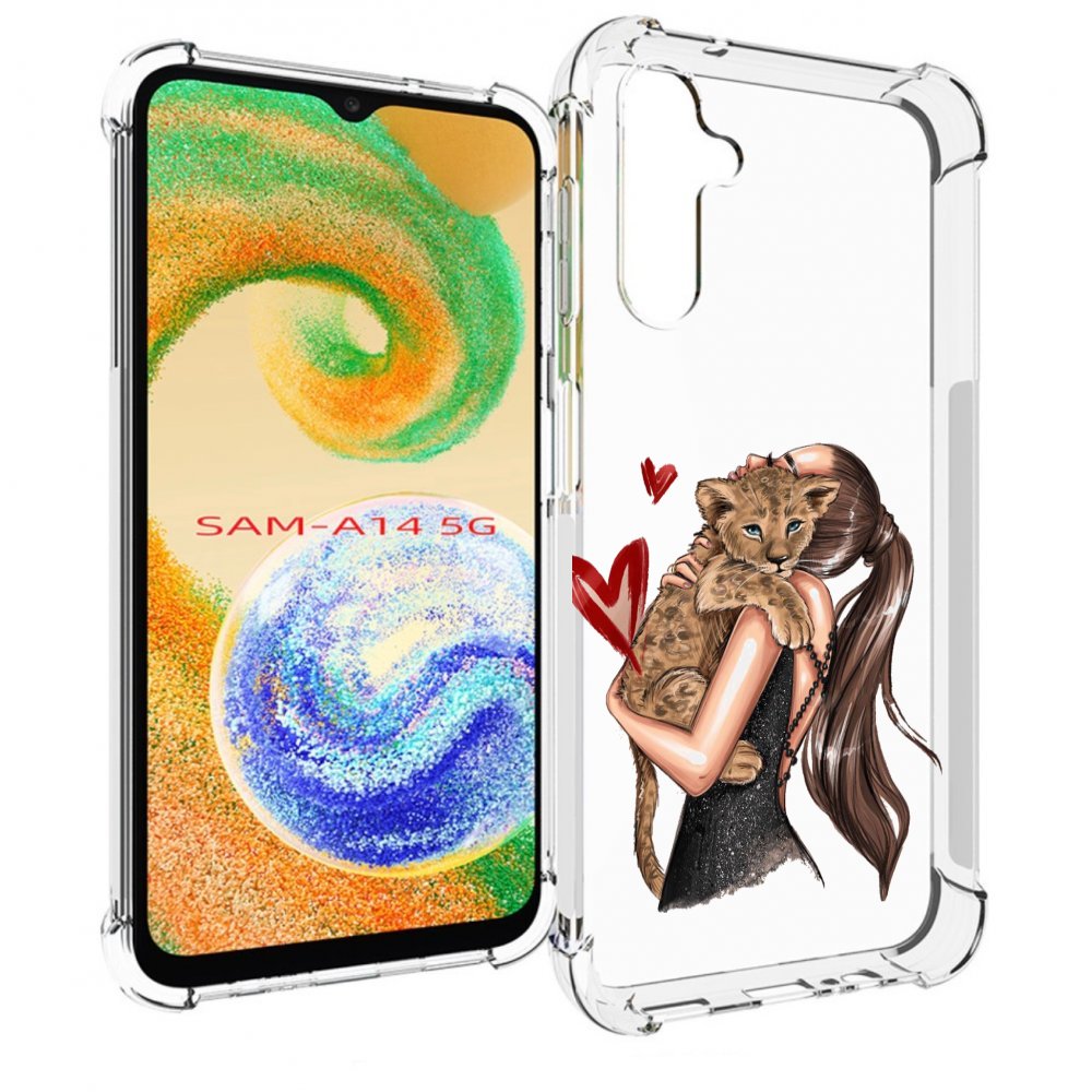 

Чехол MyPads Кошачья-любовь для Samsung Galaxy A14 5G, Прозрачный, Tocco
