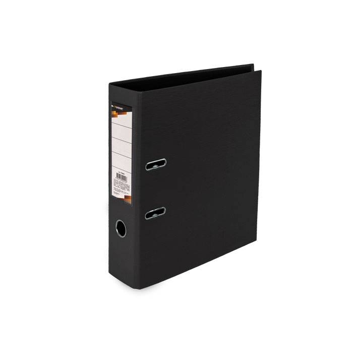 Папка-регистратор, PVC, формат А4, 75 мм, inФОРМАТ, цвет черный