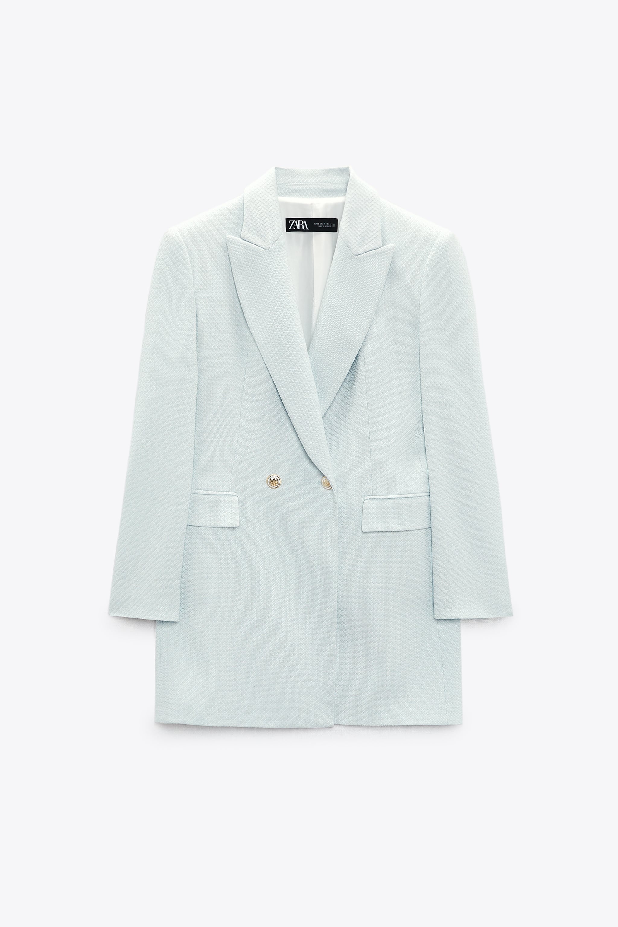 

Блейзер женский ZARA 02422724 синий M (доставка из-за рубежа), 02422724