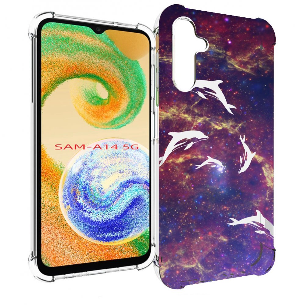 

Чехол MyPads Космические-дельфины для Samsung Galaxy A14 5G, Прозрачный, Tocco
