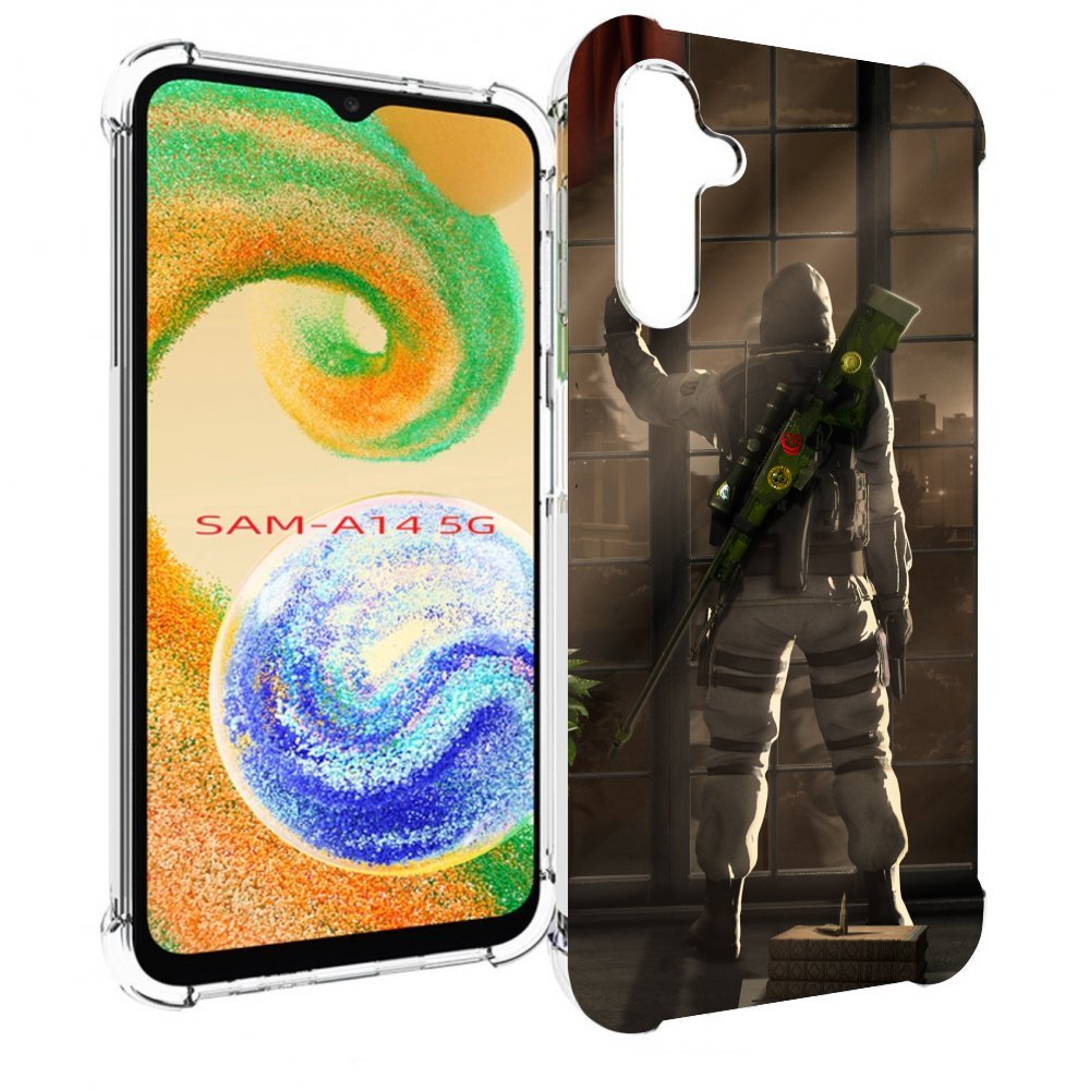 

Чехол MyPads Контр-Страйк-в-дыму для Samsung Galaxy A14 5G, Прозрачный, Tocco