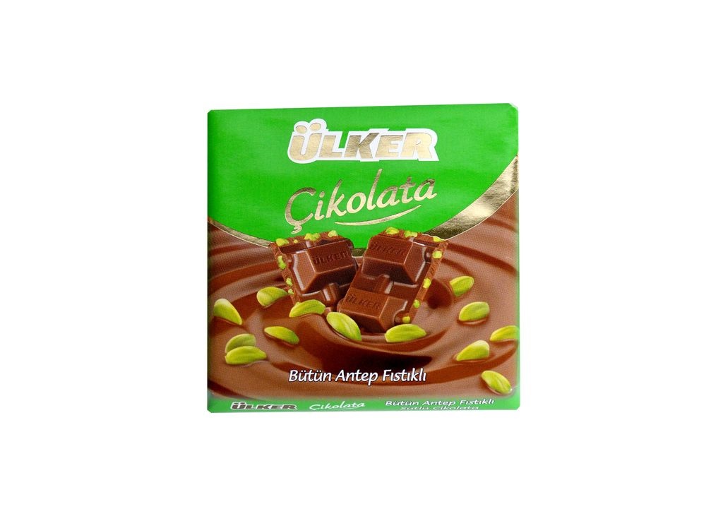 Шоколад Ulker Cikolata молочный с фисташками 60 г