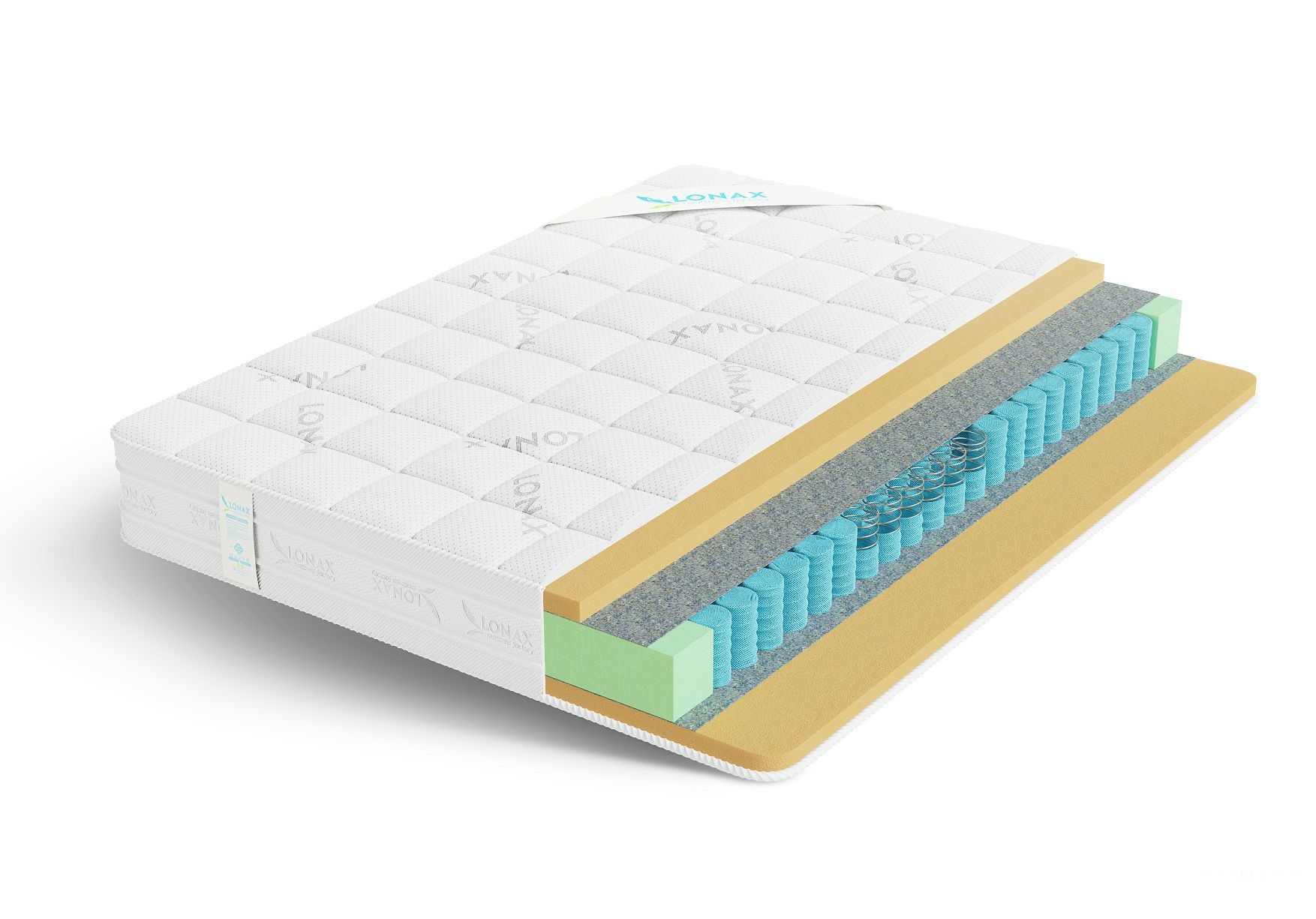 

Матрас Lonax Memory TFK 195х190, Белый, Memory TFK