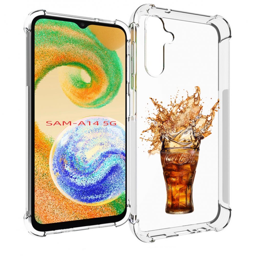 

Чехол MyPads Кола-в-стакане для Samsung Galaxy A14 5G, Прозрачный, Tocco