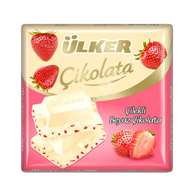 

Шоколад Ulker Cikolata белый с клубникой 60 г
