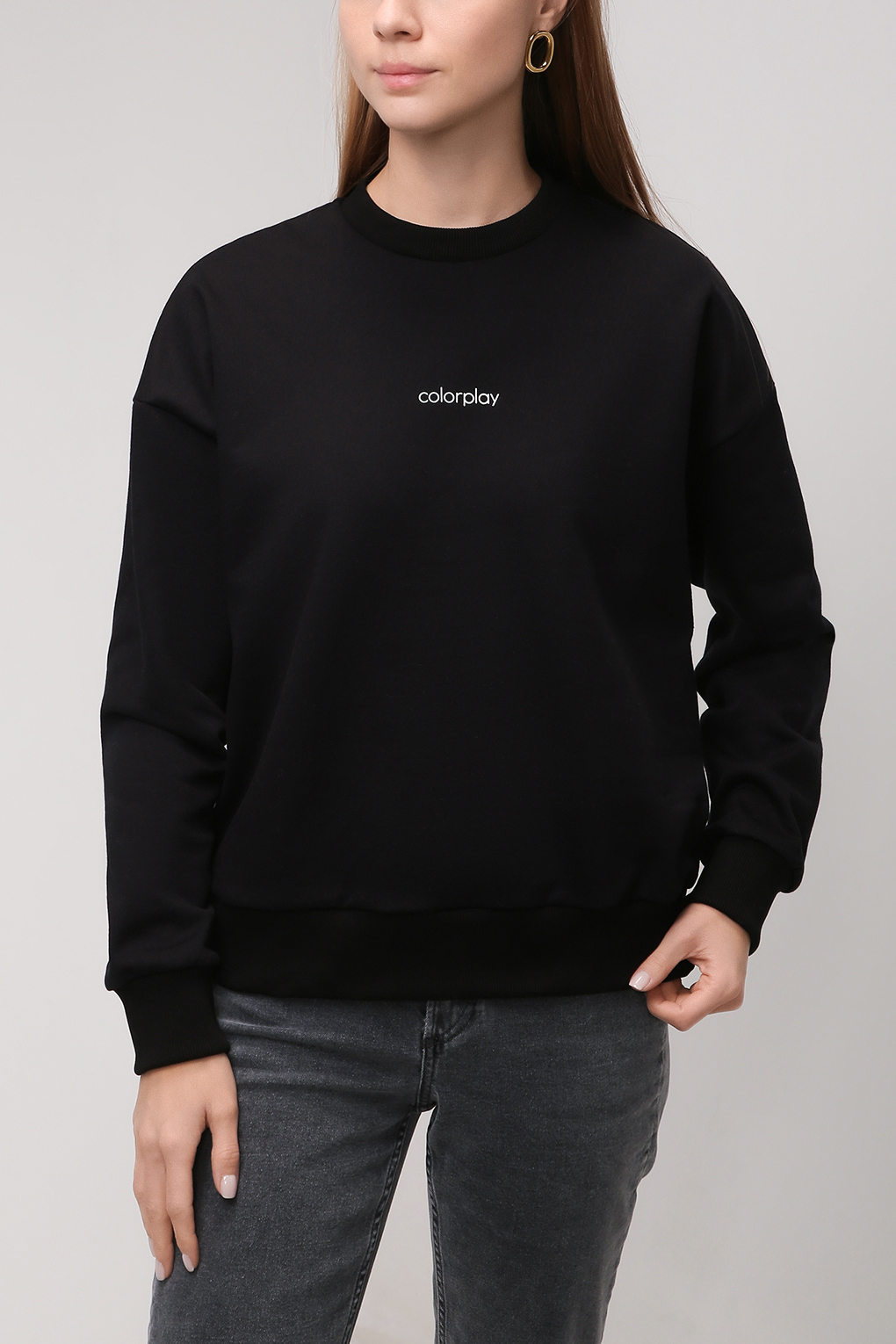 

Свитшот женский COLORPLAY CP21081158-001 черный XS, CP21081158-001