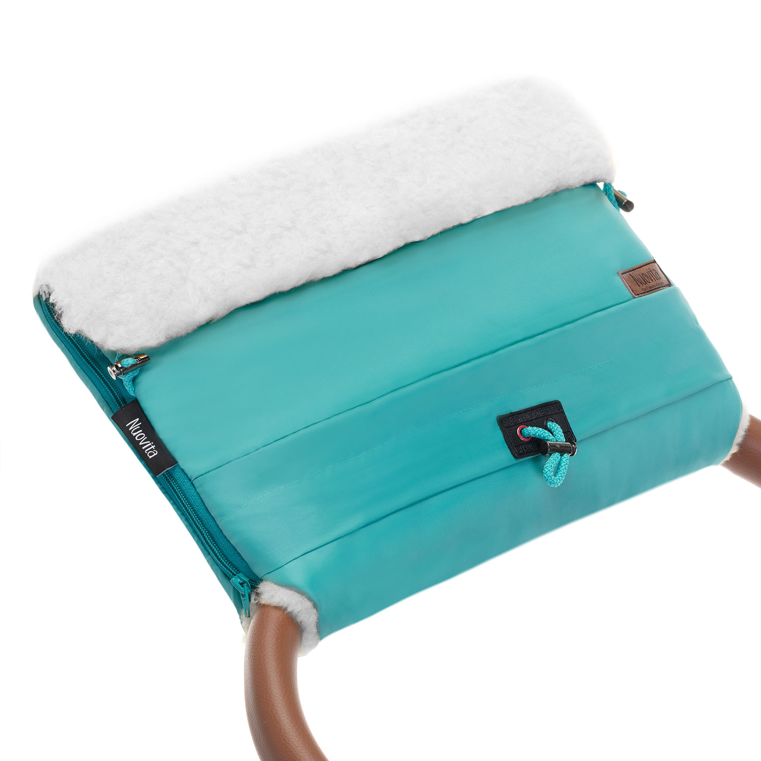 

Муфта меховая для коляски Nuovita Alaska Bianco Turchese Бирюзовый, Alaska Bianco